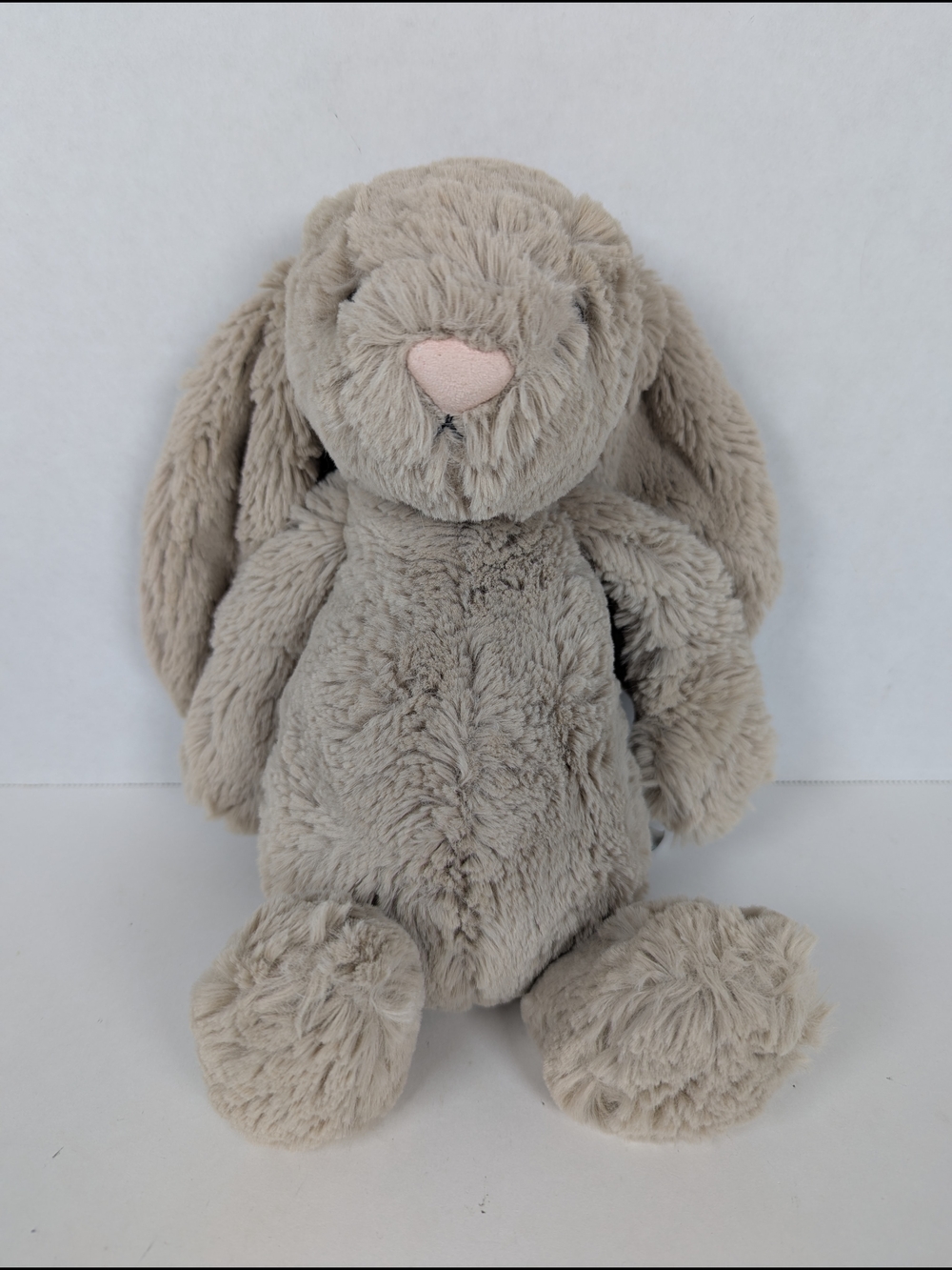 Jellycat Bashful Beige Bunny Stuffed Animal Plush Medium 12”